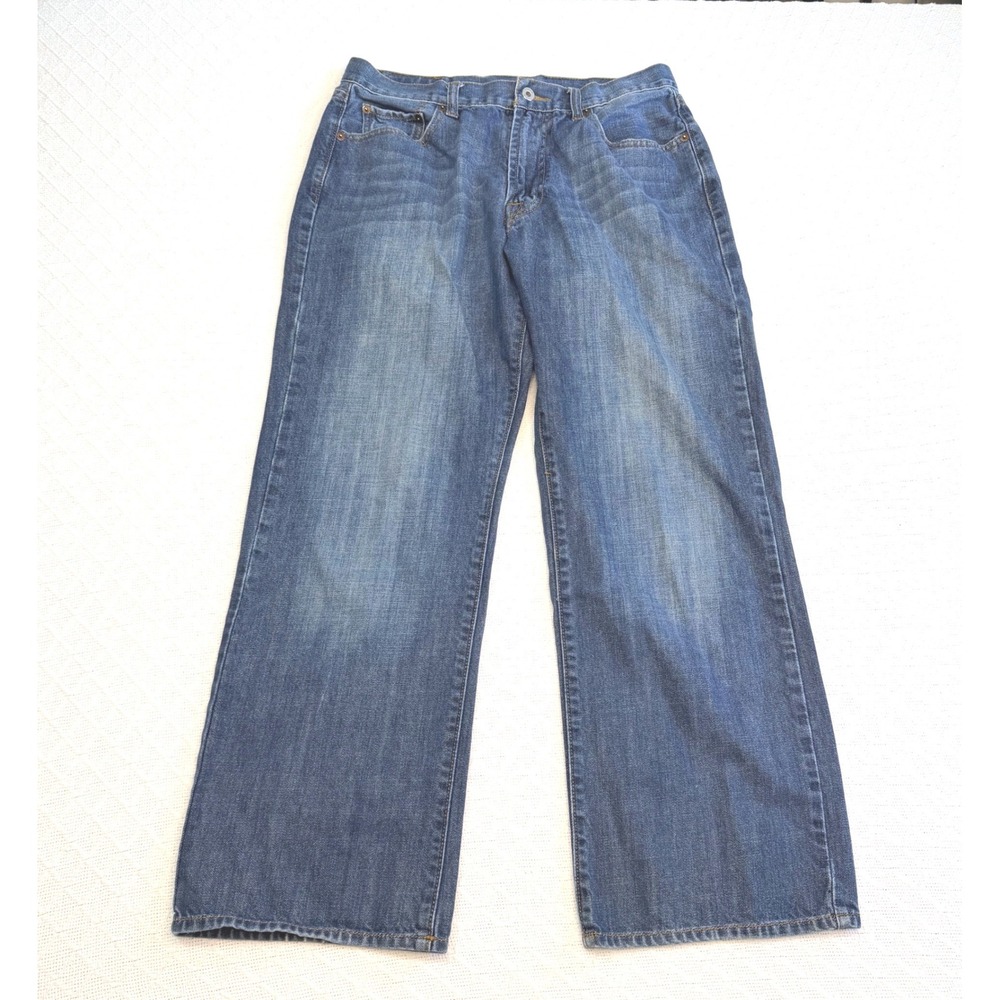 Lucky Brand 181 Relaxed Straight Jeans Medium Wash Short Inseam 32 7MG1001